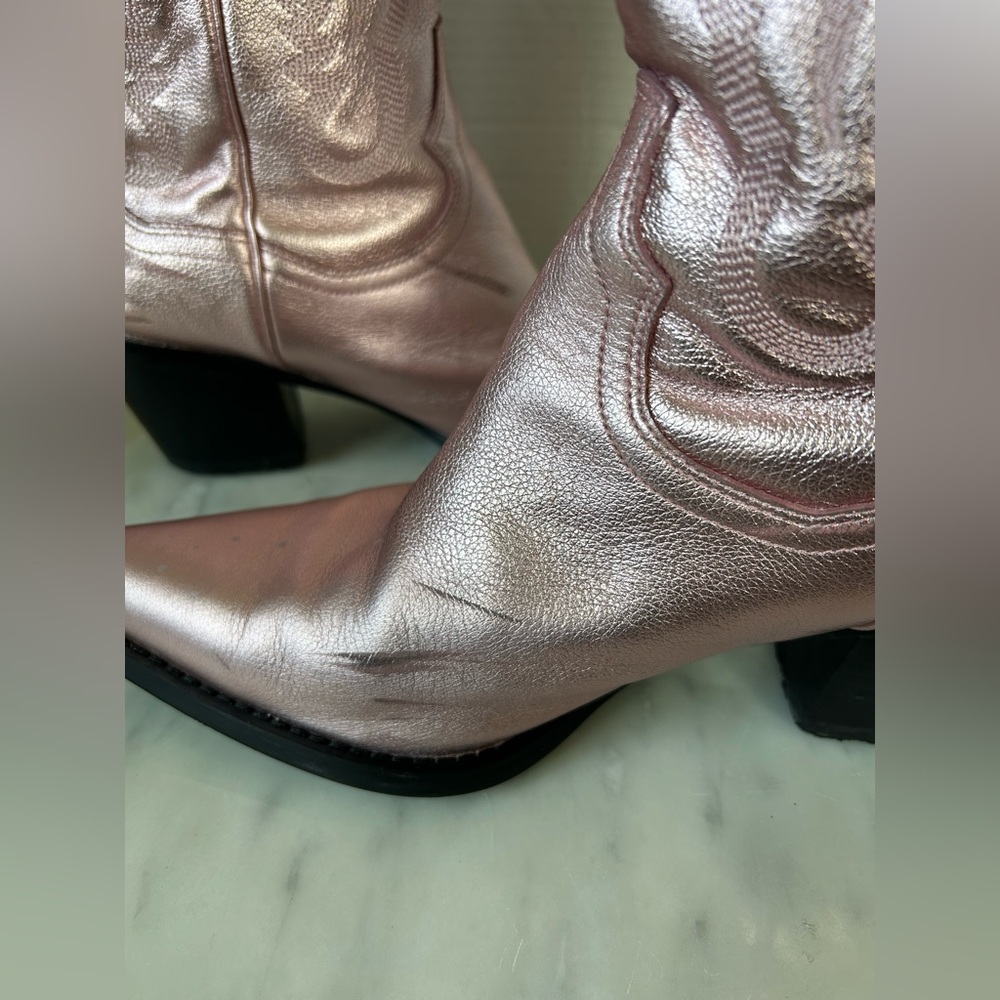 Jeffrey Campbell Dagget Pink Western Boots - Picture 7 of 12